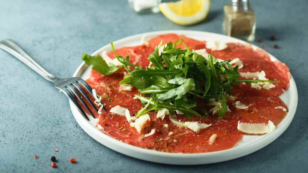 Pranzo Velocissimo Carpaccio Di Manzo Rucola E Grana Buono E Pronto