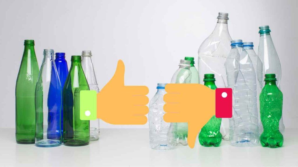 Perché sono meglio le bottiglie in vetro di quelle in plastica