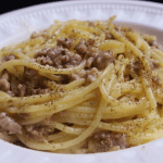 Spaghetti Cacio, Pepe e Salsiccia