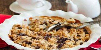 Crumble di pere e cioccolato