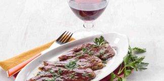 Scaloppine al vino rosso