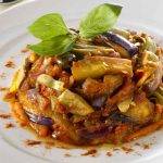 caponata di carciofi e melanzane light - ricettasprint