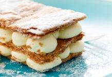 Millefoglie con crema chantilly