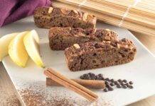 Plumcake alle mele e gocce di cioccolato