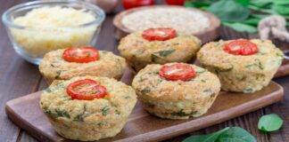 Muffin con spinaci