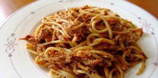 spaghetti ragù gallinella ricetta FOTO ricettasprint