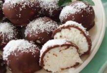 Bocconcini ricotta cioccolato e cocco