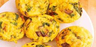 muffin di frittata con funghi ed erbe aromatiche