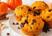 Muffin alla zucca cannella e cioccolato ricettasprint