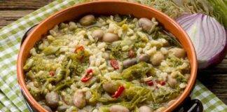 Zuppa di riso verza e fagioli ricettasprint