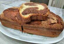 Plumcake al doppio gusto vanigliato