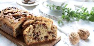 Plumcake con mele e cioccolato