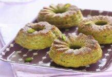 ciambelle soffici pistacchio e cioccolato bianco