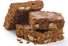 Brownies acqua cacao e gocce di cioccolato