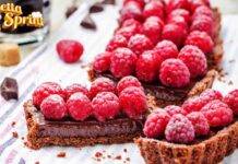 Crostata al cioccolato e lamponi per far colpo su tutti, non è la solita ricetta!