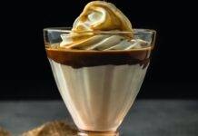 Spumone di ricotta affogato al caffè