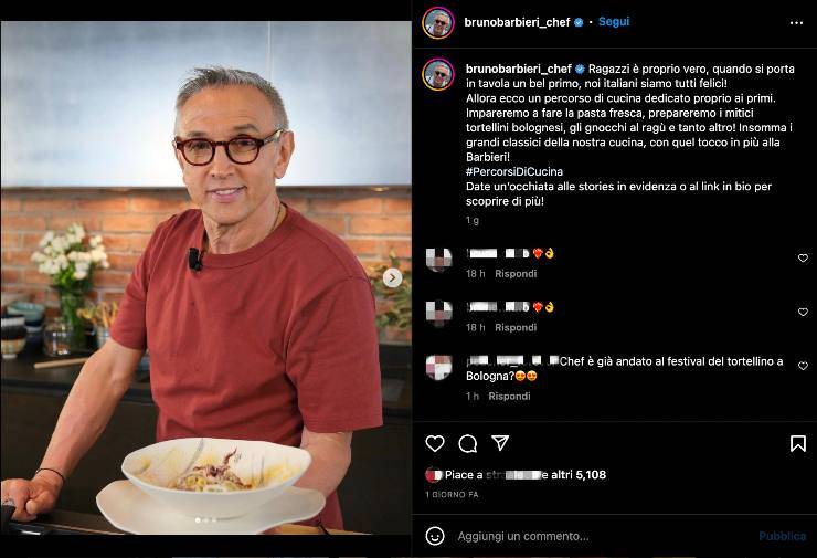 Bruno Barbieri, trapela l'identità del suo unico vero amore: è famosissima  e l'avete vista tutti almeno una volta - iFood