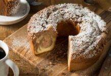 Ciambellone variegato al cappuccino senza uova leggerezza e gusto a colazione