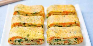 Involtini di frittata all'ortolana l'antipasto che spaccherà, finirà subito!