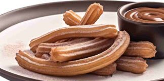 Churros spagnoli morbidissimi| facili e veloci| zuccherini al punto giusto affondali nel cioccolato