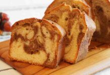 Plumcake variegato al caffè e panna una vera bomba a merenda