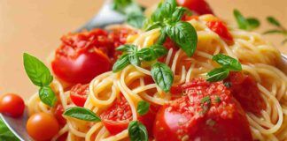 Spaghetti al San Marzano e basilico 15072023 ricettasprint