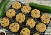 Biscotti dolci alle zucchine, con gocce di cioccolato sono ancora più incredibili