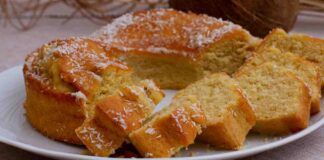 Ciambella al cocco 150 Kcal a colazione non può mancare, mangio due fette di fila e non metto nemmeno un grammo