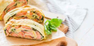 Per la cena di stasera ho risolto con lo strudel con spinaci e salmone mi sono bastati 20 minuti