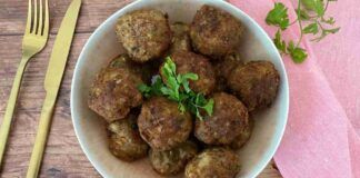 Preparo delle polpette speciali, le puoi chiamare anche vegetariane, ci metto il pesto di melanzane e basta quello che conquistare tutti