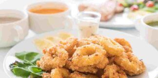 Calamari croccanti in friggitrice ad aria