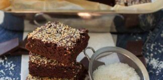 Brownies cioccolato e cocco per un risveglio unico che ti metterà il buon umore e affronterai la giornata nel miglio modo possibile