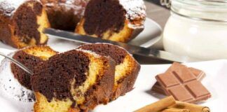 Ciambellone con cioccolato e panna