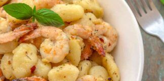 Gnocchi con gamberi e seppie così festeggio a Ferragosto un piatto Gourmet e spendo solo 8 euro e faccio un figurone