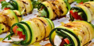 Involtini di zucchine alla caprese non mancano mai d'estate spariscono nel nulla