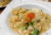 Pasta con broccoli e salmone