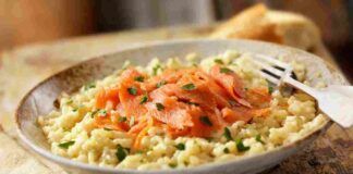 Risotto salmone affumicato