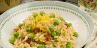 Prepara un grande risotto in meno di 20 minuti: con solo piselli, ricotta e pancetta ho fatto centro, ora tocca a te!