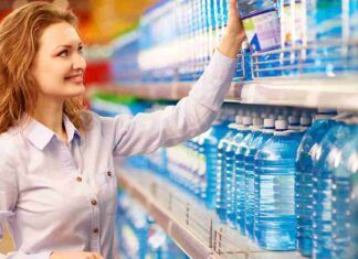 L'acqua minerale del discount e quella del supermercato, stessa qualità ma prezzi diversi