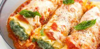 Cannelloni ripieni di spinaci, conditi al sugo la ricetta della nonna Ricettasprint