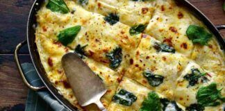 Pasta al forno con crema al Parmigiano, spinaci e tanta mozzarella Ricettasprint