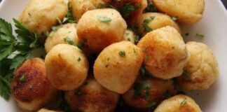 Polpette di patate croccanti e filanti cotte in friggitrice ad aria Ricettasprint