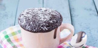 Mug cake alla nutella con 4 ingredienti e senza bilancia, misuro tutto col cucchiaio e mi godo una colazione fantastica!