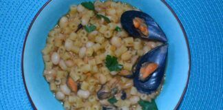 Trasformo un semplice piatto di pasta e fagioli in un pranzo gourmet, l'abbinamento mare e monti mi fa impazzire!