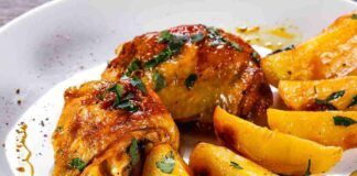 pollo glassato alla birra con patate ricettasprint