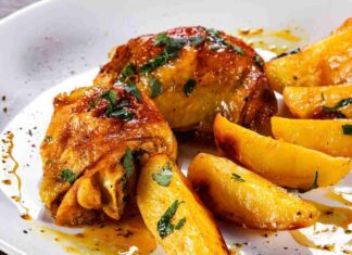 pollo glassato alla birra con patate ricettasprint