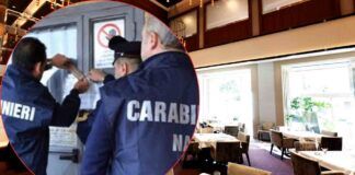 I carabinieri chiudono un ristorante posto sotto sequestro