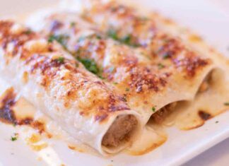 Cannelloni con ripieno di genovese