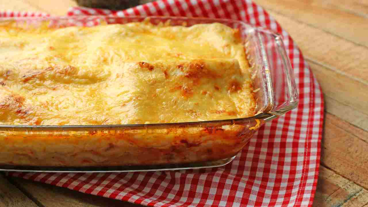 Lasagne alla mozzarella col sugo finto