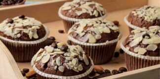 Muffin al cioccolato e mandorle versione gluten free